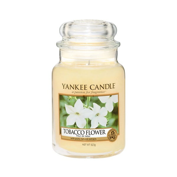 Yankee Candle kvapioji žvakė Tobacco Flower, degimo trukmė 110 - 150 valandų