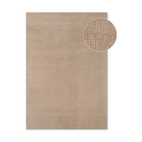 Rankų darbo smėlio spalvos iš vilnos kilimas 120x170 cm Greenwich – Ted Baker