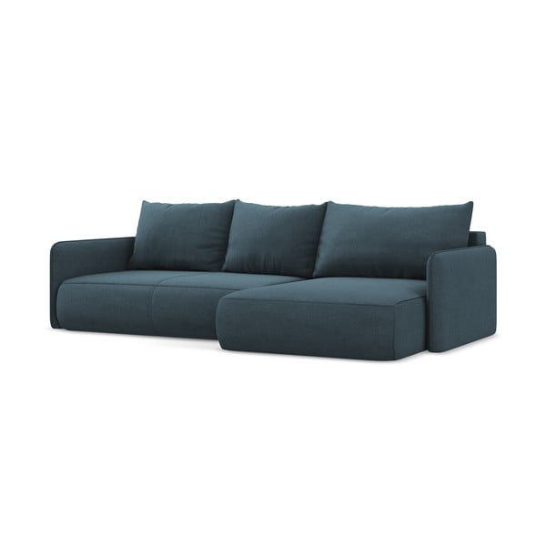 Mėlynos spalvos sulankstoma/su sandėliavimo vieta kampinė sofa (su dešiniuoju kampu) Nanea – Makamii-image-3