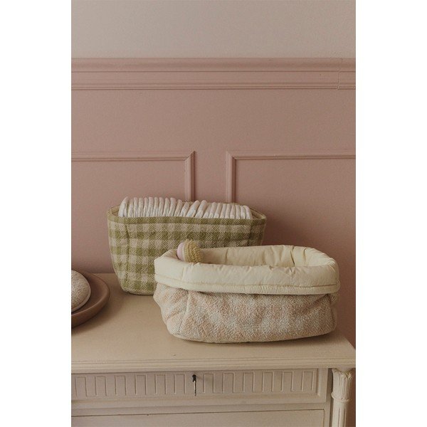 Šviesiai žalios spalvos iš tekstilės vaikiškas krepšys 30x20x20 cm Swan Matcha – Lorena Canals-image-2