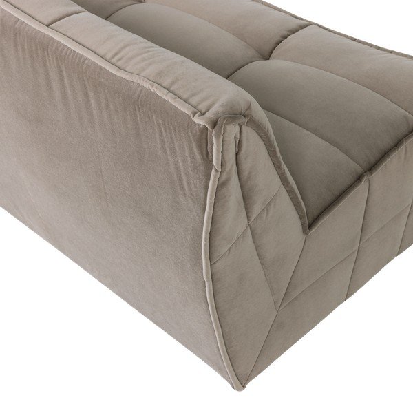 Taupe spalvos sofa iš velveto 204 cm Cluster – vtwonen-image-4