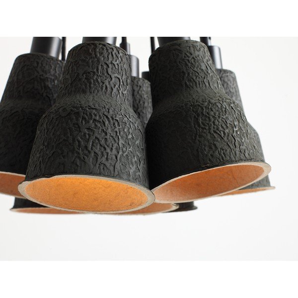 Kabantis šviestuvas juodos spalvos ø 32 cm Celulo – CustomForm-image-3