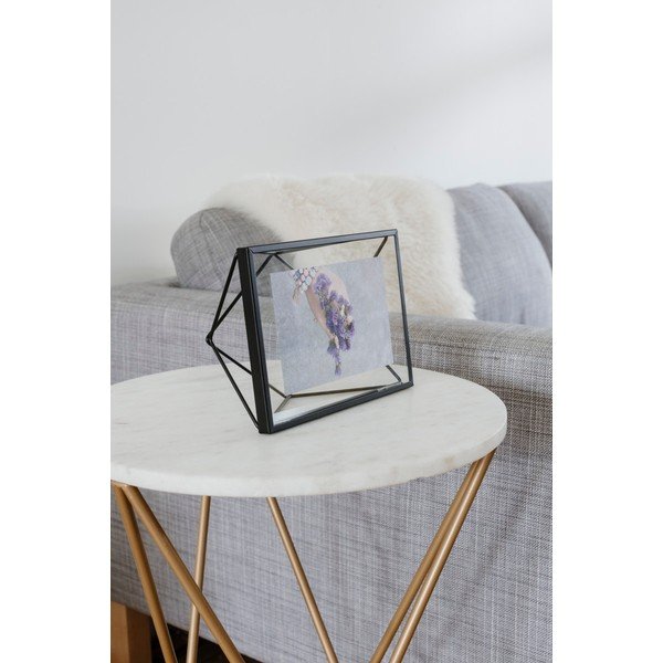 Iš metalo pastatomas/pakabinamas rėmas juodos spalvos 20x15 cm Prisma – Umbra-image-4