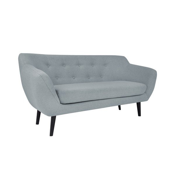 Šviesiai mėlyna dvivietė sofa su rudomis kojomis Mazzini Sofas Piemont-image-3