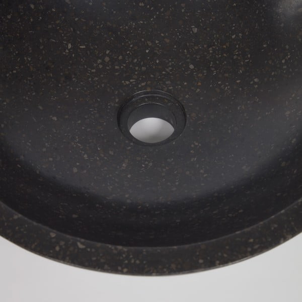 Juodas praustuvas Terrazzo Kave Home Sunday, ø 40 cm-image-1