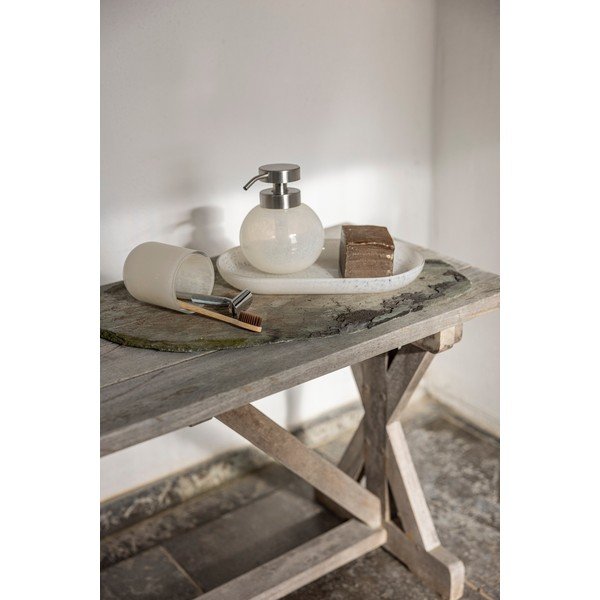 Kreminės spalvos iš stiklo muilo dozatorius Opal – Mette Ditmer Denmark-image-1