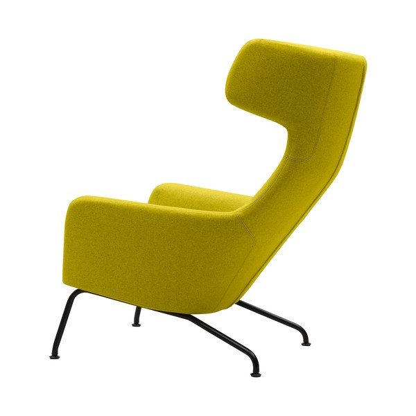 Geltonas krėslas su juodomis kojomis Softline Havana-image-4