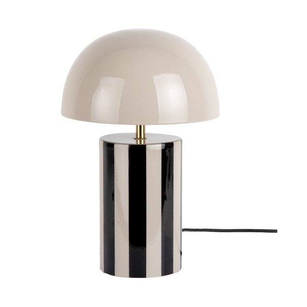 Juodos spalvos/taupe spalvos iš metalo stalinis šviestuvas (aukštis 34 cm) Rayado – Leitmotiv