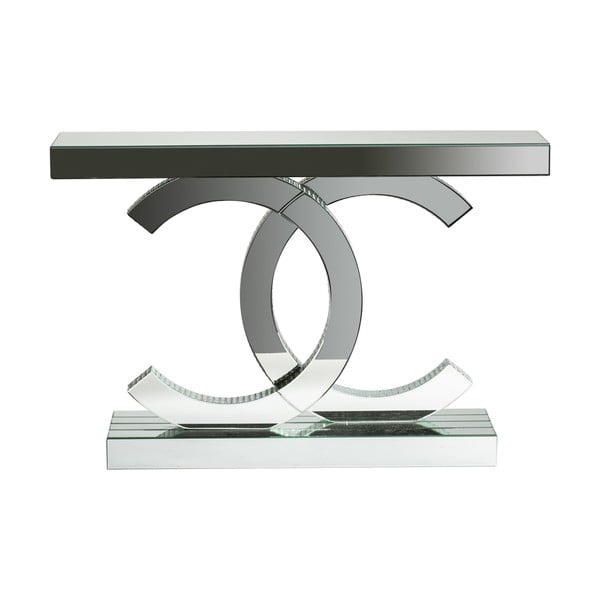Konsolinis staliukas sidabrinės spalvos 35x120 cm Chanel – Burkina
