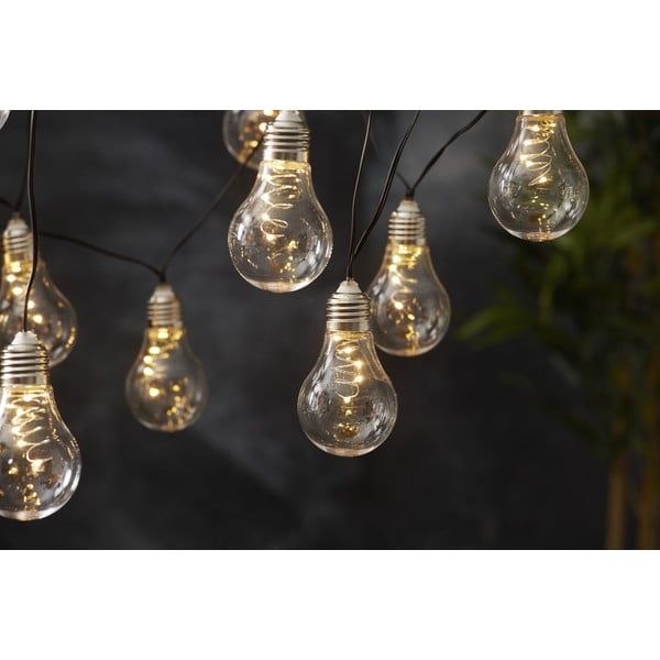 Balta saulės energija veikianti lauko LED girlianda Star Trading Glow, ilgis 1,9 m-image-3