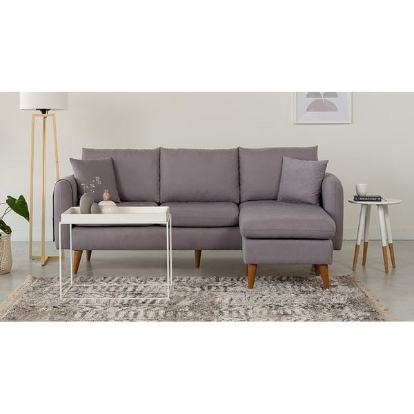 Sofa šviesiai pilkos spalvos 215 cm Sofia – Balcab Home-image-4