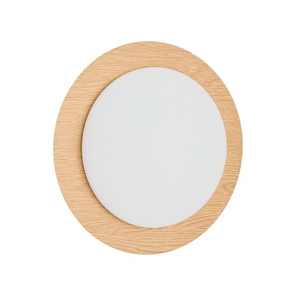 Natūralios spalvos iš metalo sieninė lempa LED ø 40 cm Novae – Kave Home