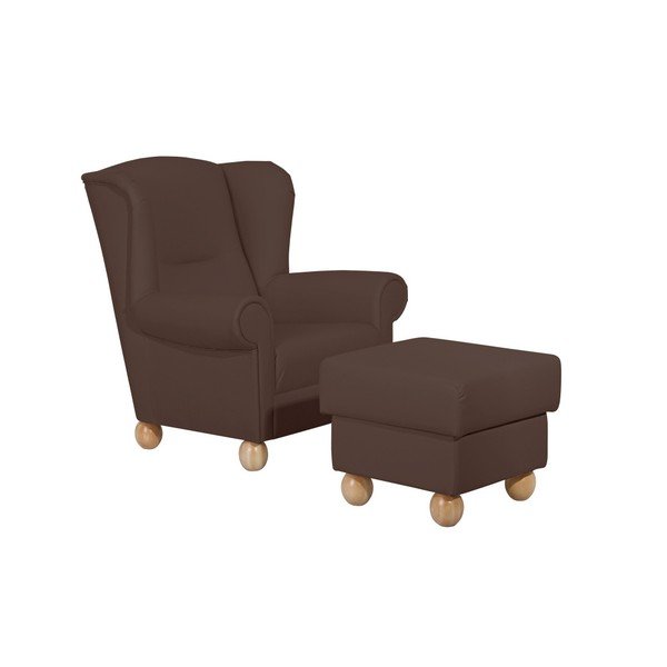 "Max Winzer Monarch Brown Ottoman-image-2