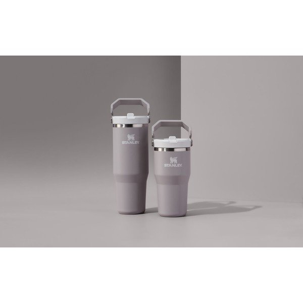 Šviesiai pilkos spalvos iš nerūdijančio plieno termosas 600 ml IceFlow™ Flip Straw 2.0 Tumbler Ash – Stanley-image-2