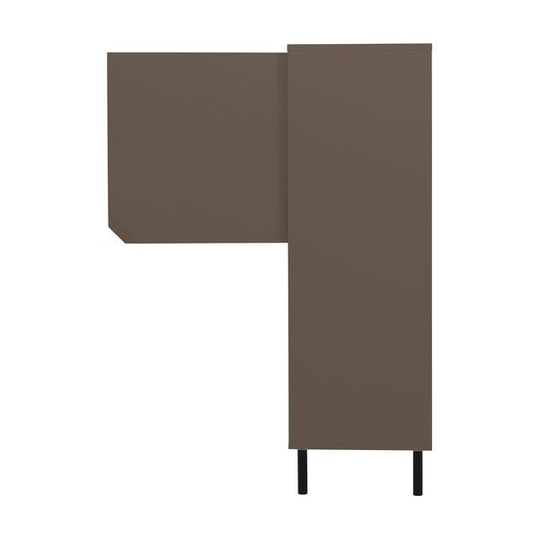 Pilka knygų spinta 118x137 cm Corner - Tenzo-image-1