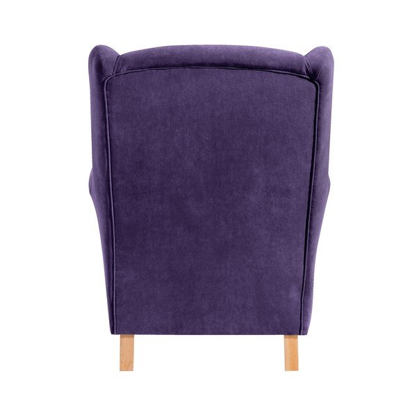 Violetinės spalvos krėslas Max Winzer Lorris-image-2