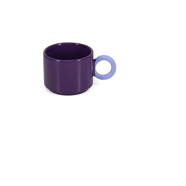Tamsiai violetinės spalvos iš molio puodelis 280 ml Lou – ONA-image-3