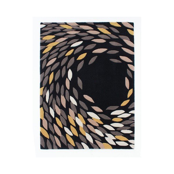 Kiliminiai kilimai "Flair" Kilimai "Swirl" juodi/auksiniai, 160 x 230 cm-image-1