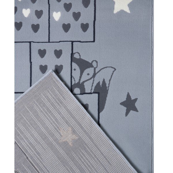Vaikiškas pilkos spalvos kilimas Hanse Home Adventures Jump, 100 x 250 cm-image-1