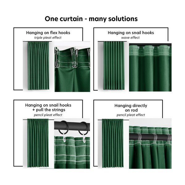 Iš velveto pritemdymas (dalinis užtemimas) užuolaida žalios spalvos 200x270 cm Velto – Filumi-image-4