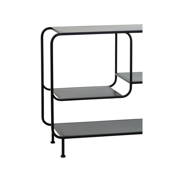 Juoda metalinė knygų spinta 141x81,5 cm Winston - Light & Living-image-3