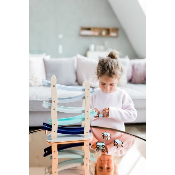 Medinis takelis su žaisliniais automobiliais Kindsgut Run-image-4