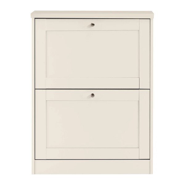 Smėlio spalvos matinis atlenkiama spintelė batams 70x90x19 cm Heide – Støraa