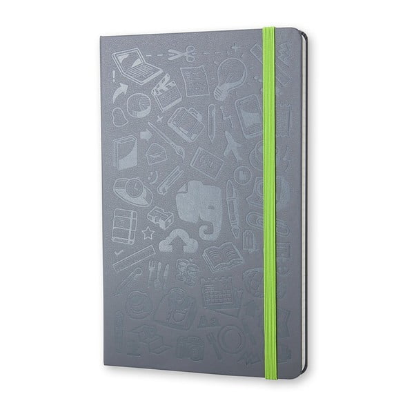 Pilkos spalvos užrašų knygutė kietais viršeliais Moleskine, 240 puslapių-image-1