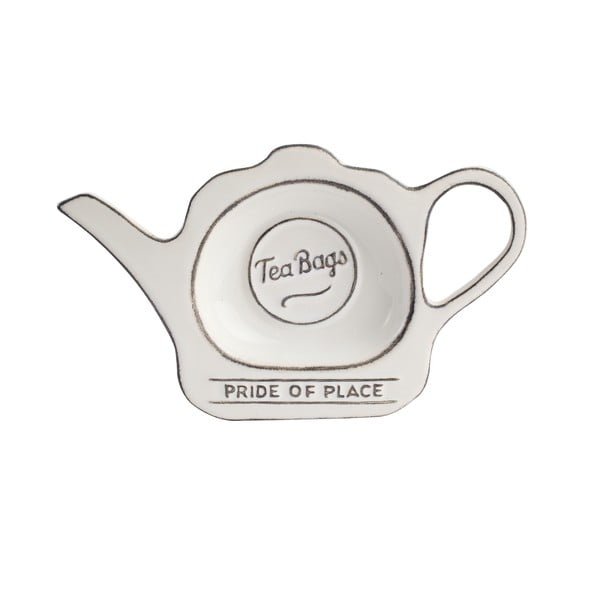 Baltas keraminis arbatos maišelių laikiklis "T&G Woodware Pride of Place