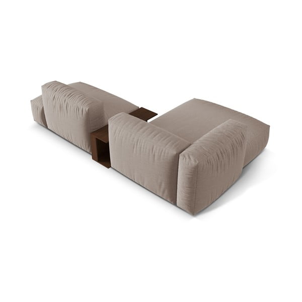 Modulinė kampinė sofa smėlio spalvos (su kairiuoju kampu) Martina – Micadoni Home-image-4