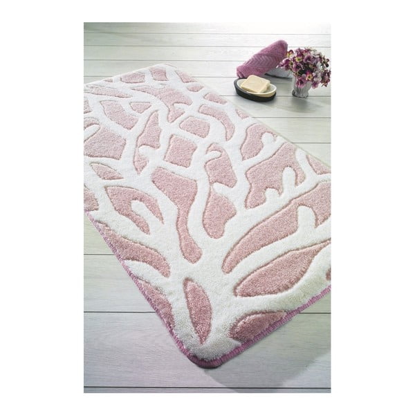 Rožinis vonios kilimėlis Confetti Bathmats Moss, 57 x 100 cm