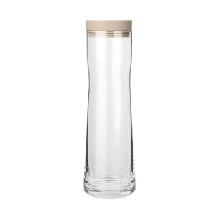 Stiklinė stiklinė gertuvė su smėlio spalvos silikoniniu dangteliu Blomus Aqua, 1 l