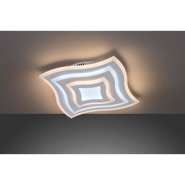 Iš metalo lubinis šviestuvas baltos spalvos LED su nuotolinio valdymo funkcija/su pritemdymo funkcija 43x43 cm Gorden – Fischer & Honsel-image-4