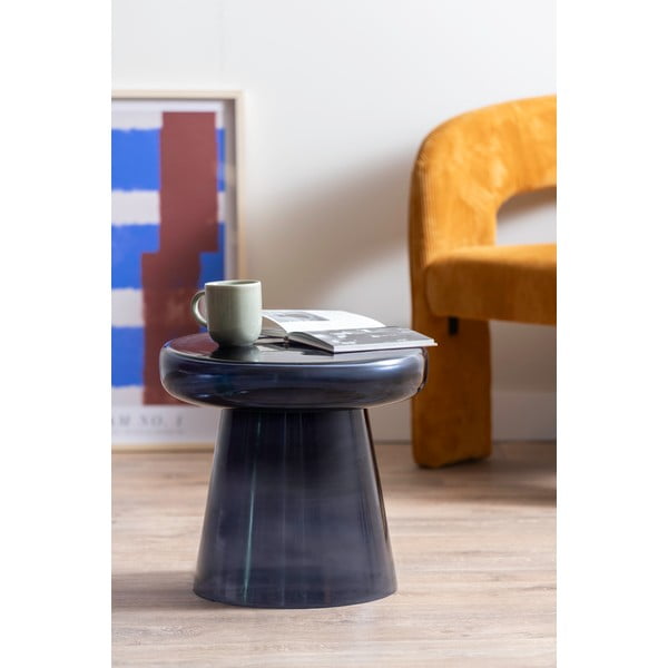 Iš stiklo apvalios formos šoninis stalas ø 41 cm Simpleza  – Leitmotiv-image-1