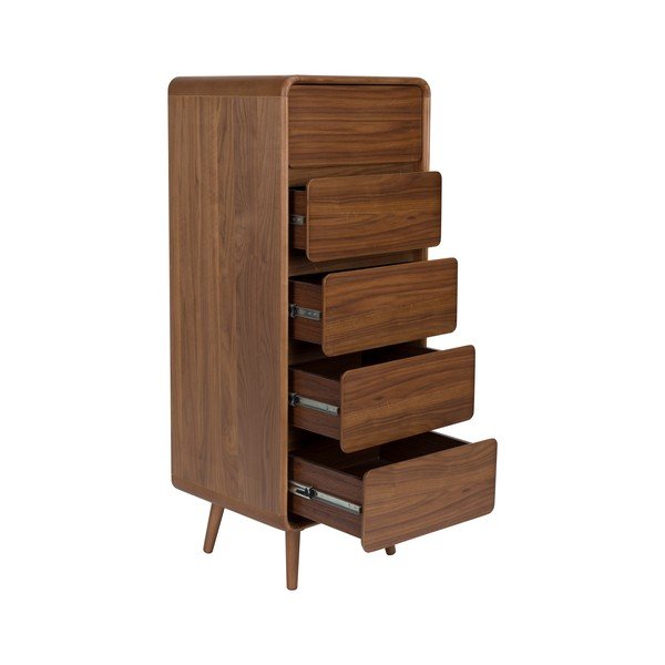 Rudos spalvos iš uosio masyvo šoninė spintelė 45x112x40 cm Rise – Zuiver-image-4