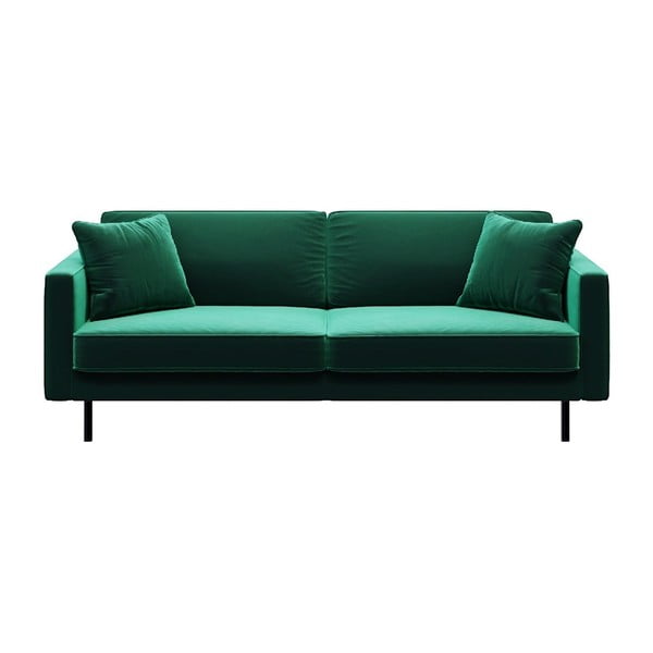 Sofa žalios spalvos iš velveto 207 cm Kobo – MESONICA