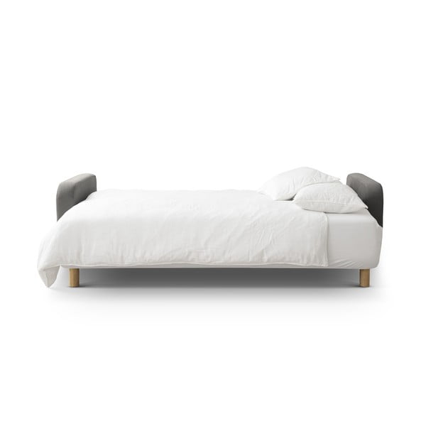 Pilkos spalvos sulankstoma/su sandėliavimo vieta sofa 231 cm Elen – Micadoni -image-3