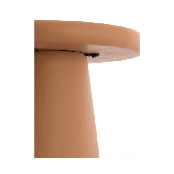 Terakotos spalvos apvalios formos kavos staliukas ø 60 cm Kulona – Light & Living-image-3
