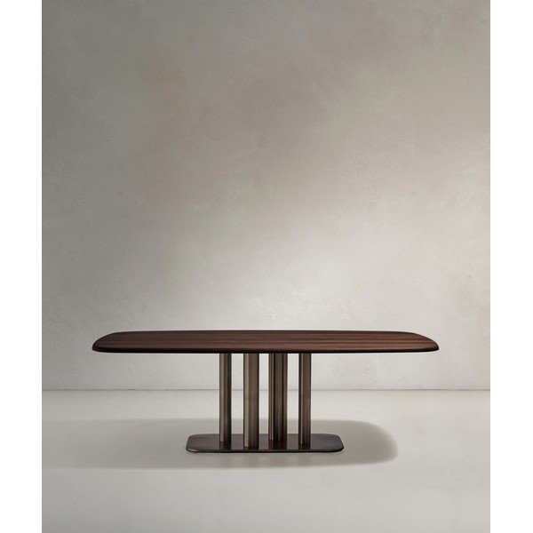 Valgomojo stalas iš riešutmedžio 100x180 cm Melvar – Kave Home-image-4