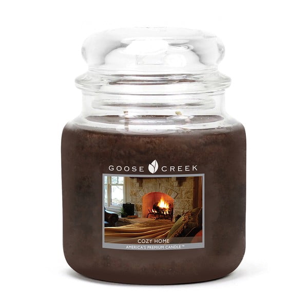Kvapnioji žvakė stikliniame indelyje Goose Creek Cozy Home, 75 val. degimo trukmė