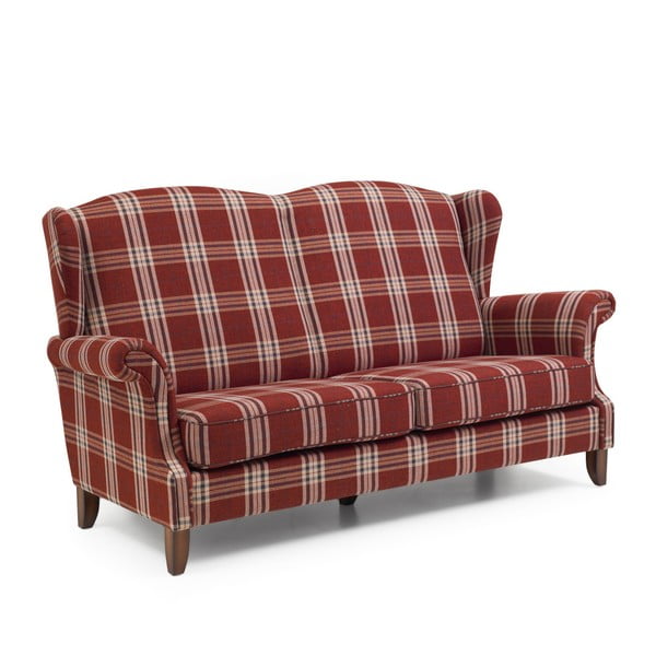 Raudona languota sofa "Max Winzer Verita", 193 cm