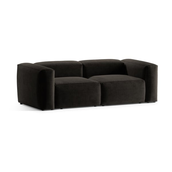 Juodos spalvos sofa 224 cm Bergamo – Cosmopolitan Design-image-2