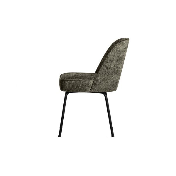 Valgomojo kėdės iš aksomo pilkos spalvos 2 vnt. Vogue – BePureHome-image-2