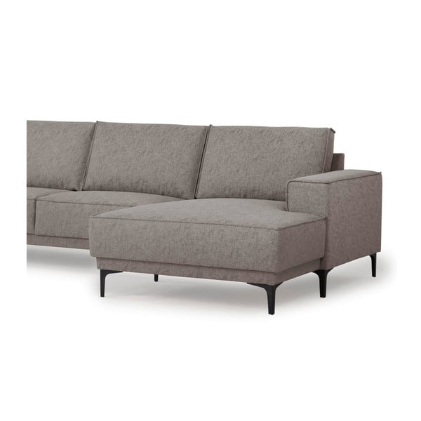 Kampinė sofa pilkos spalvos/rudos spalvos (su dešiniuoju kampu) Copenhagen – Scandic-image-4