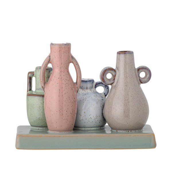Iš akmens masės vaza (aukštis 11 cm) Aidan – Bloomingville-image-1