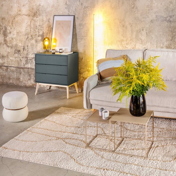 Kreminės spalvos kilimas 80x150 cm Routa – Universal-image-1