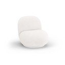 Iš boucle krėslas baltos spalvos Chuck – Micadoni Home