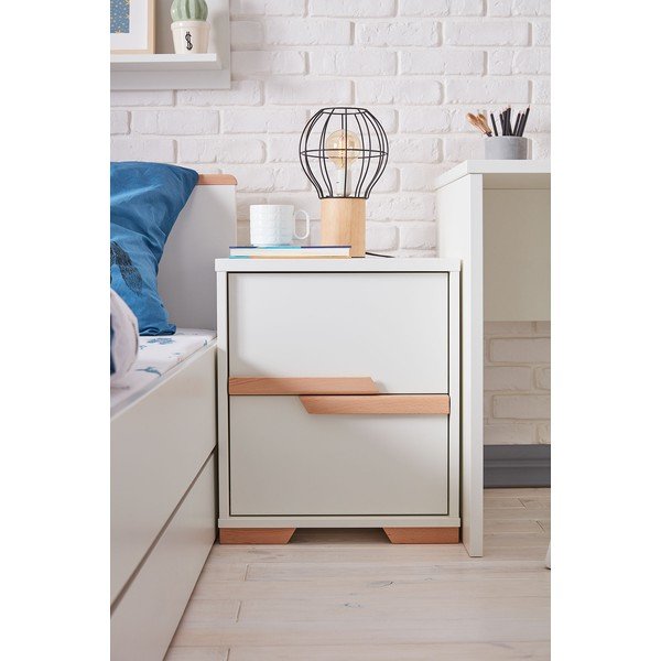 Baltas naktinis staliukas Pinio Snap-image-1