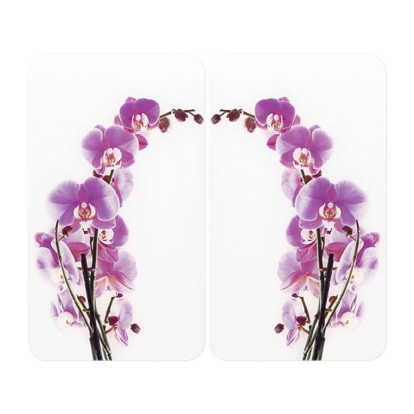 2 stiklinių dangčių rinkinys kavos viryklei Wenko Orchid, 52 x 30 cm