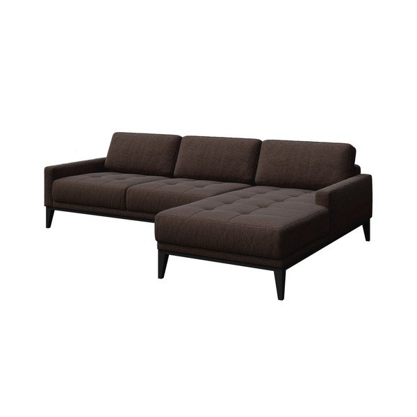 Ruda kampinė sofa MESONICA Musso Tufted, dešinysis kampas-image-2